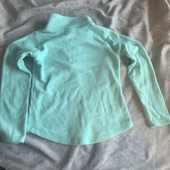 Avalanche Turquoise and Coral Fleece Quarter Zip - S 7/8 - Picture 3 of 3